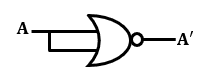 NOT Gate Symbol Using NOR Gate-SemiBD